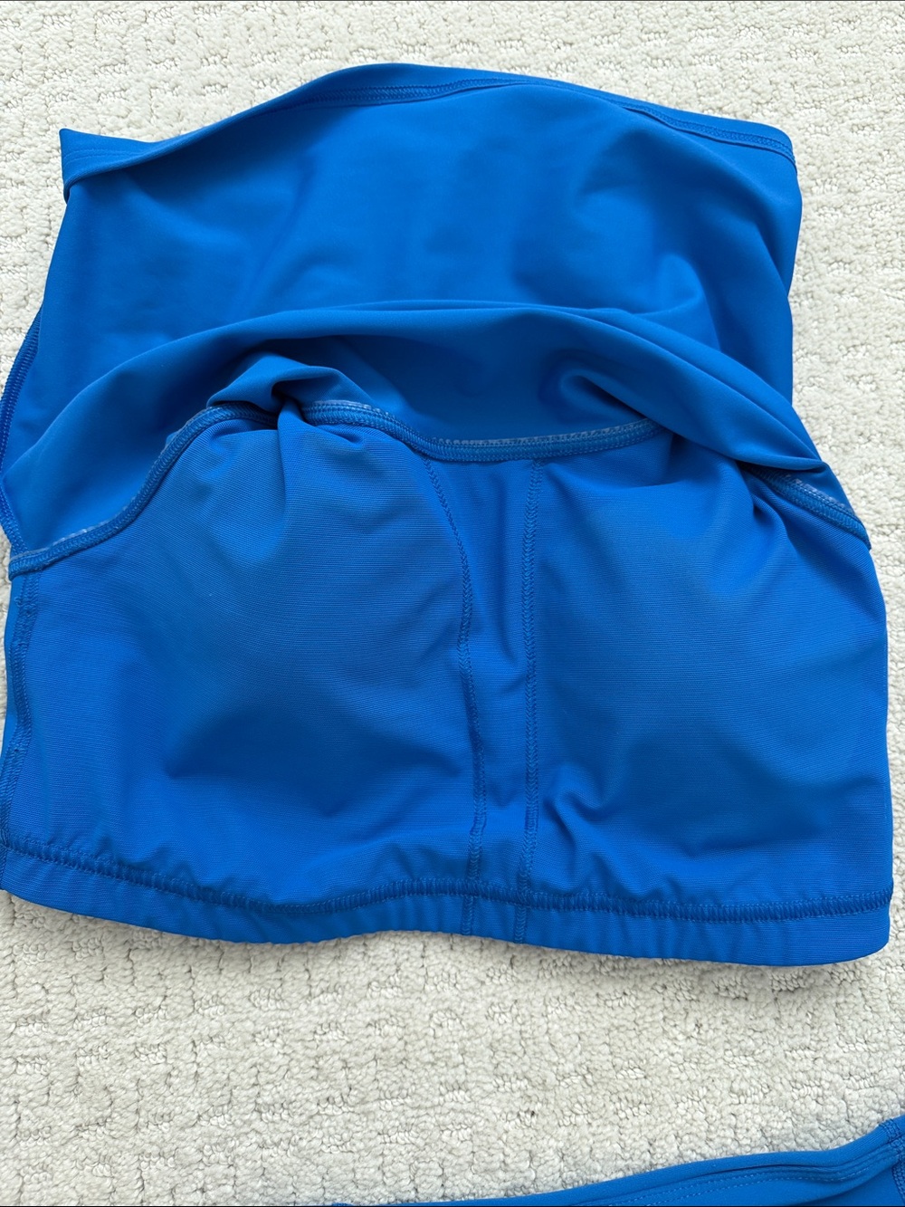 Old Navy Royal Blue Athletic Capri Legging Set with Crossback Sports Bra - Picture 7 of 8